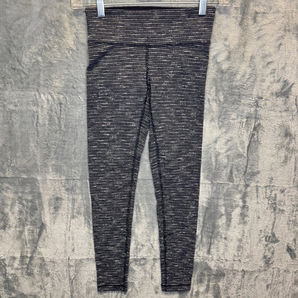 2245 | TNA Aritzia Space Dye High Rise Leggings Gray Black Women XXS
